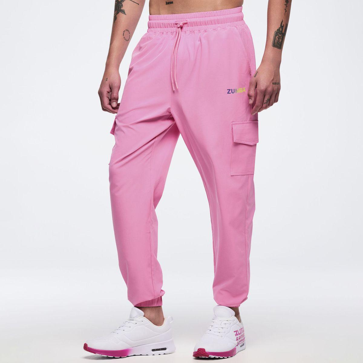 Pastel Woven Cargo Pants