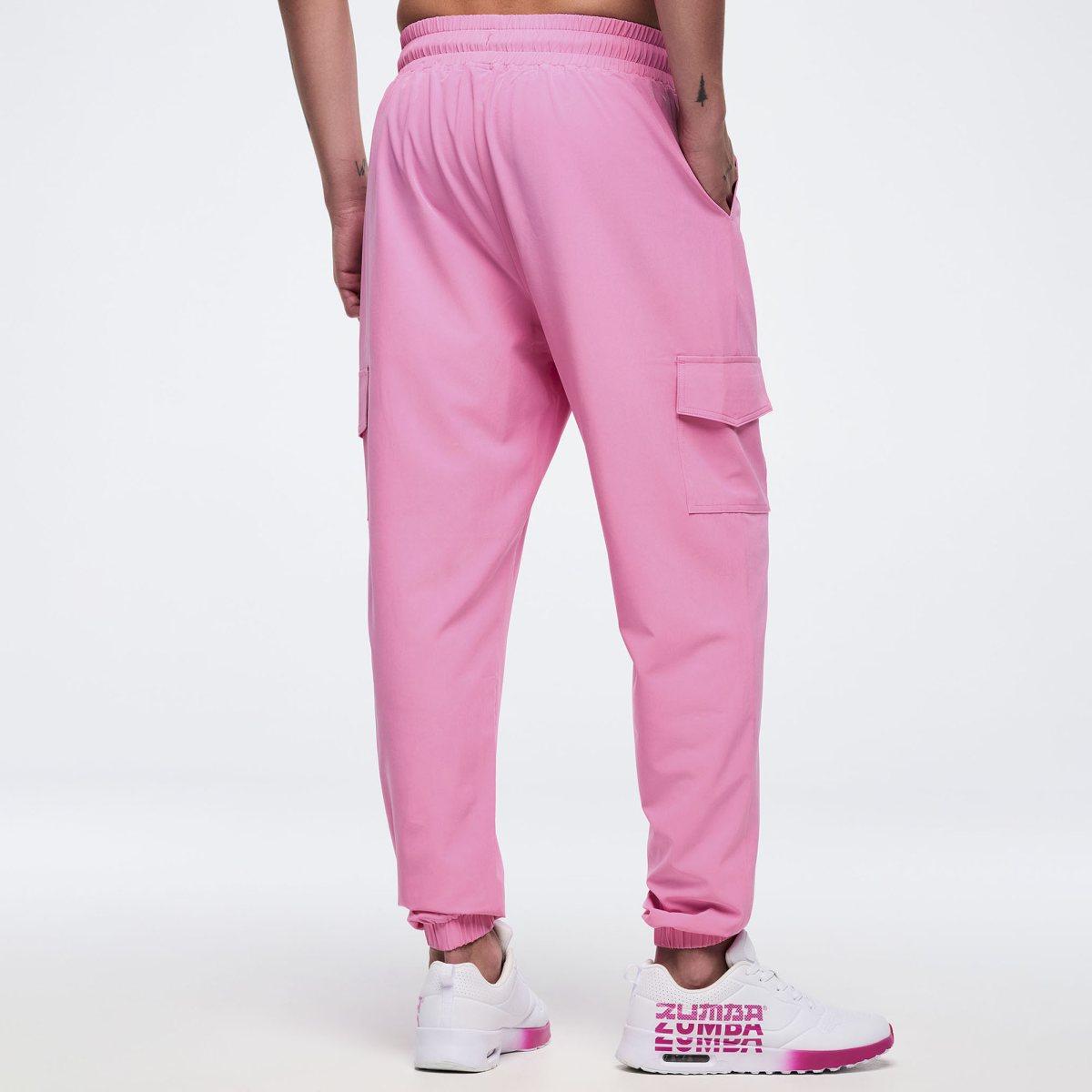 Pastel Woven Cargo Pants
