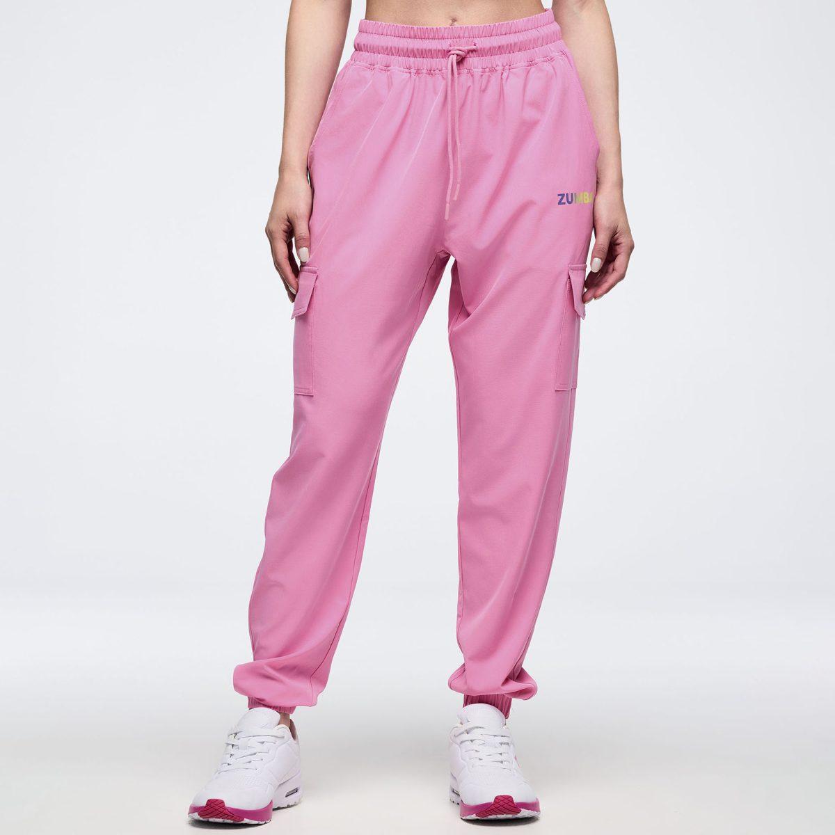 Pastel Woven Cargo Pants