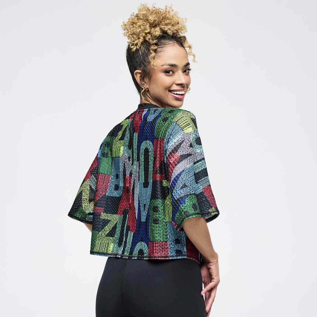Latin Movement Boxy Dolman Crop Top