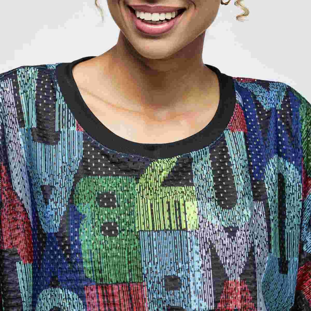 Latin Movement Boxy Dolman Crop Top