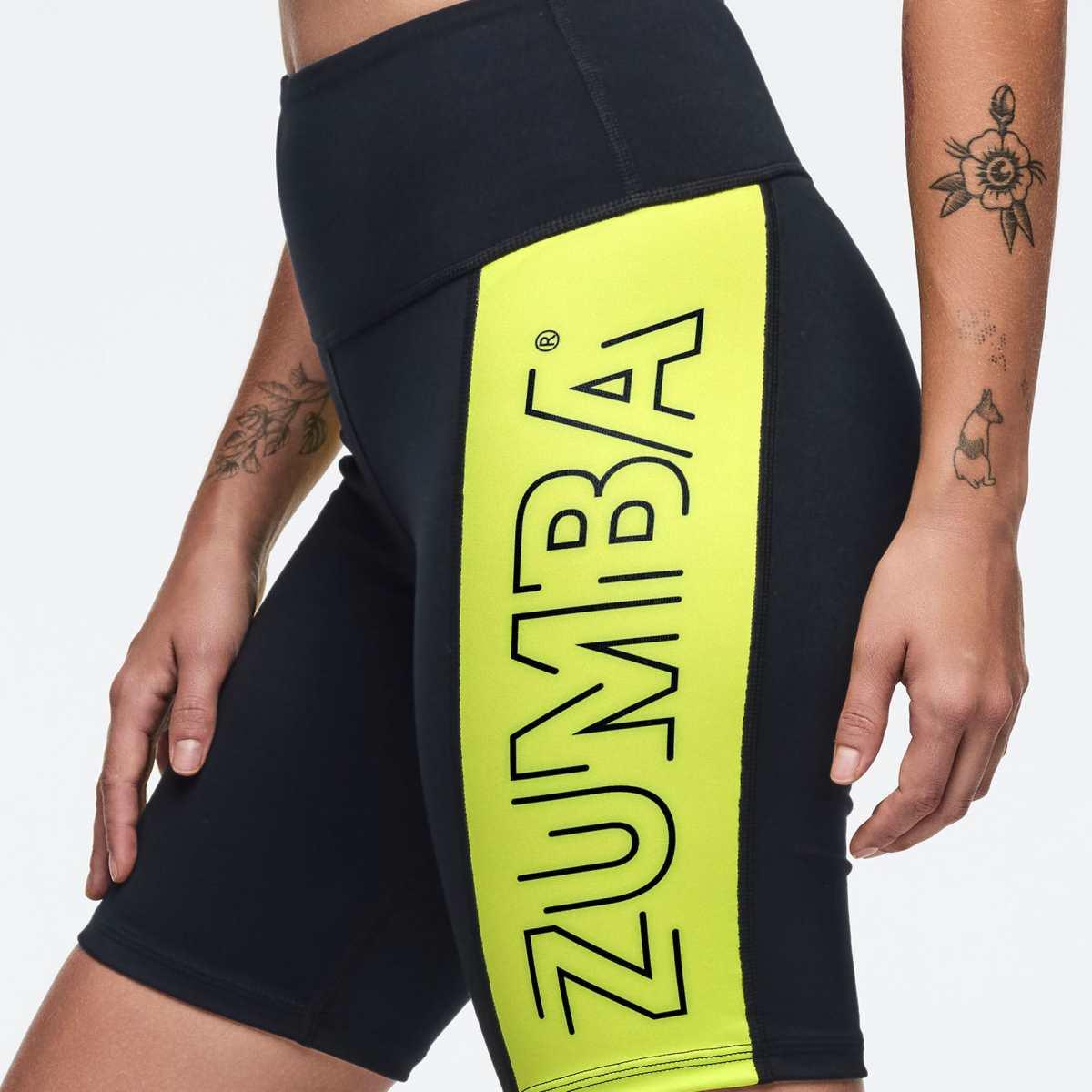 Zumba 25 High Waisted Biker Shorts
