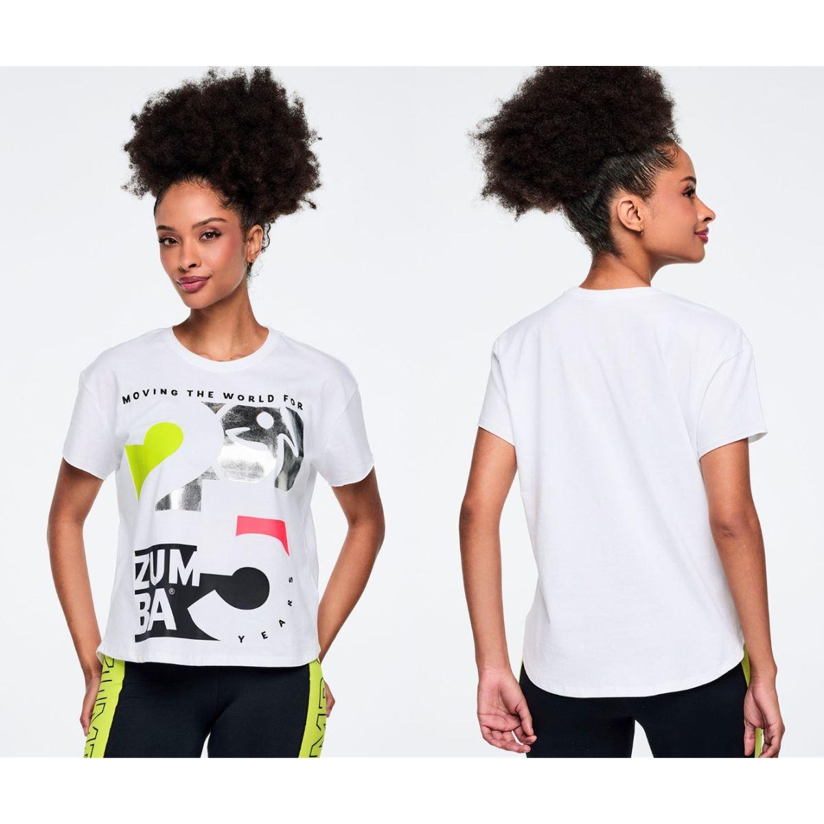 Zumba 25 High Low Crew Neck Top