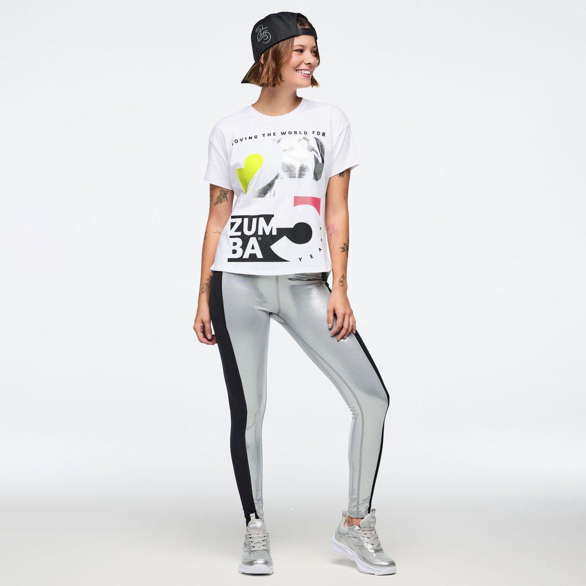 Zumba 25 High Low Crew Neck Top
