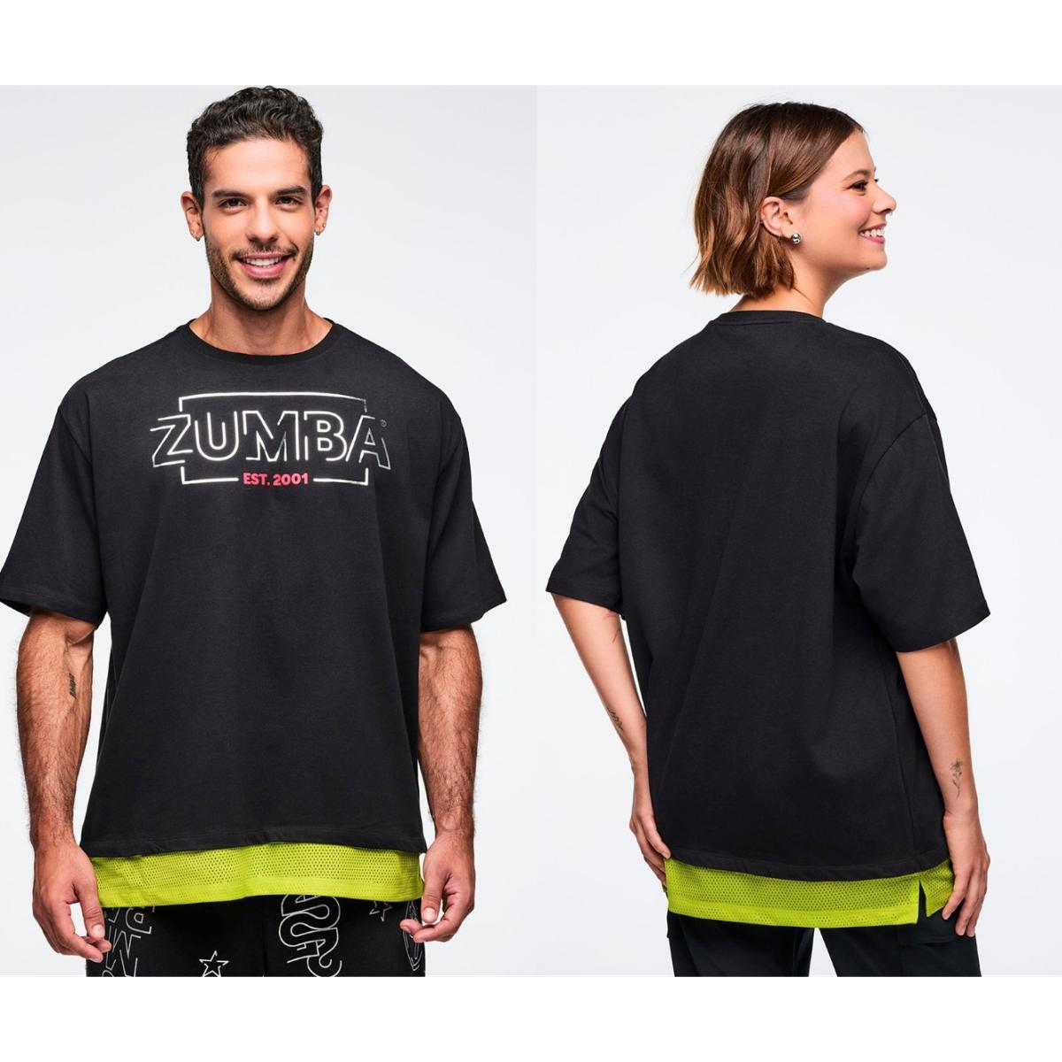 Zumba 25 Men's Tee With Double Layered Hem
