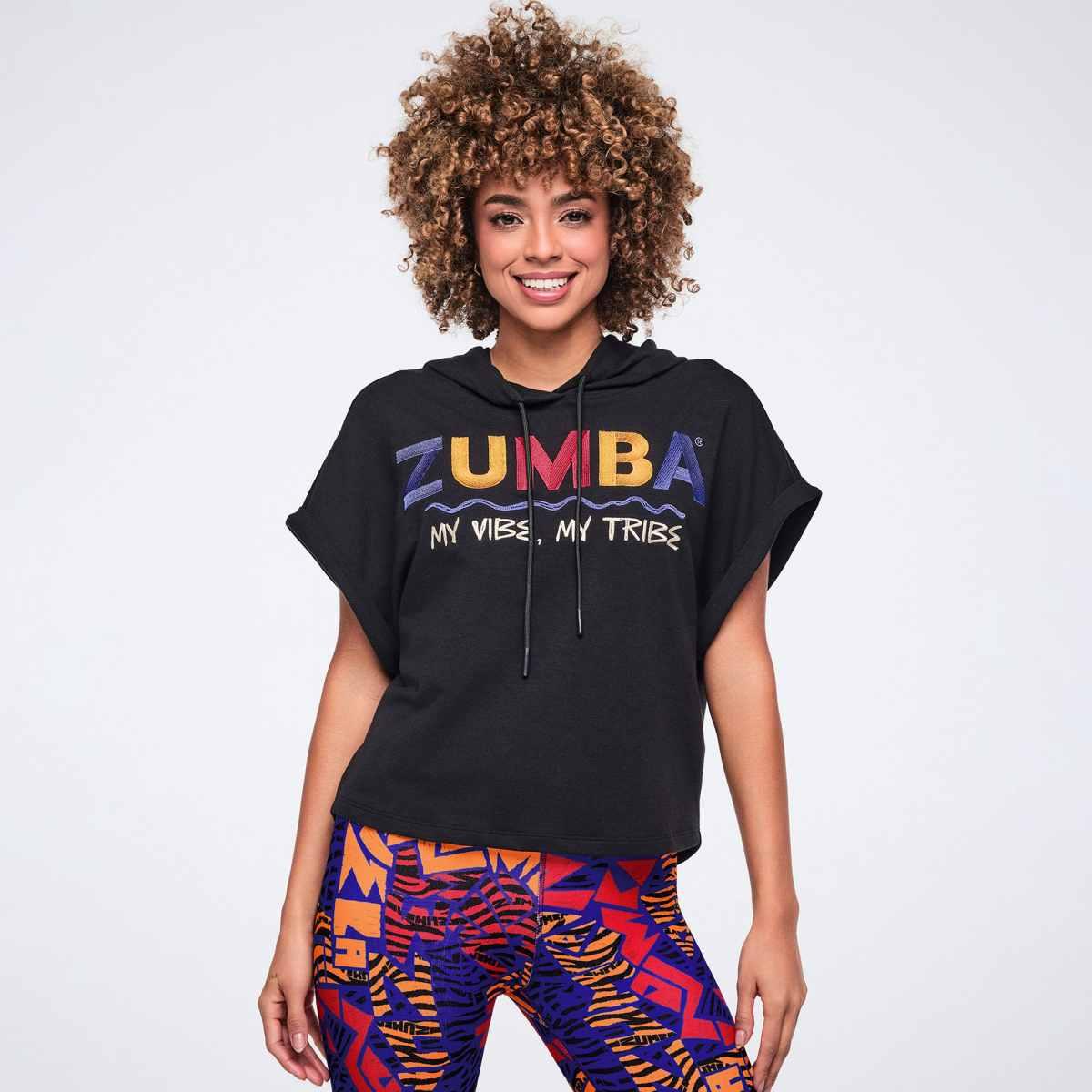 Wildbeat Short Sleeve Crop Pullover Hoodie