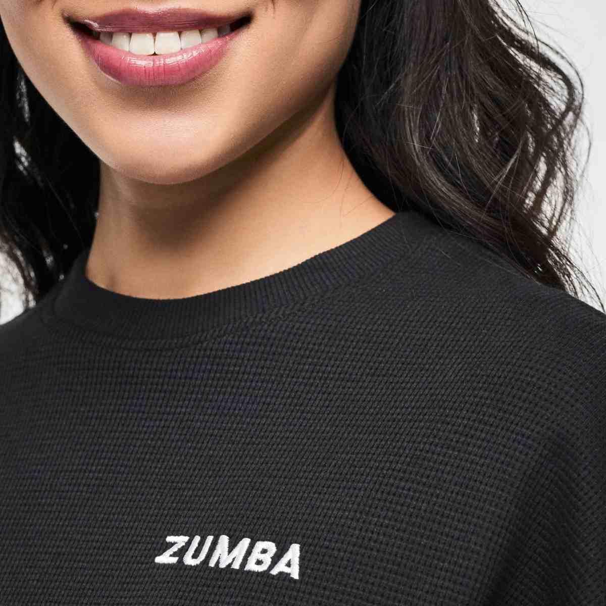 Zumba Basic Oversized Waffle Sweatshirt