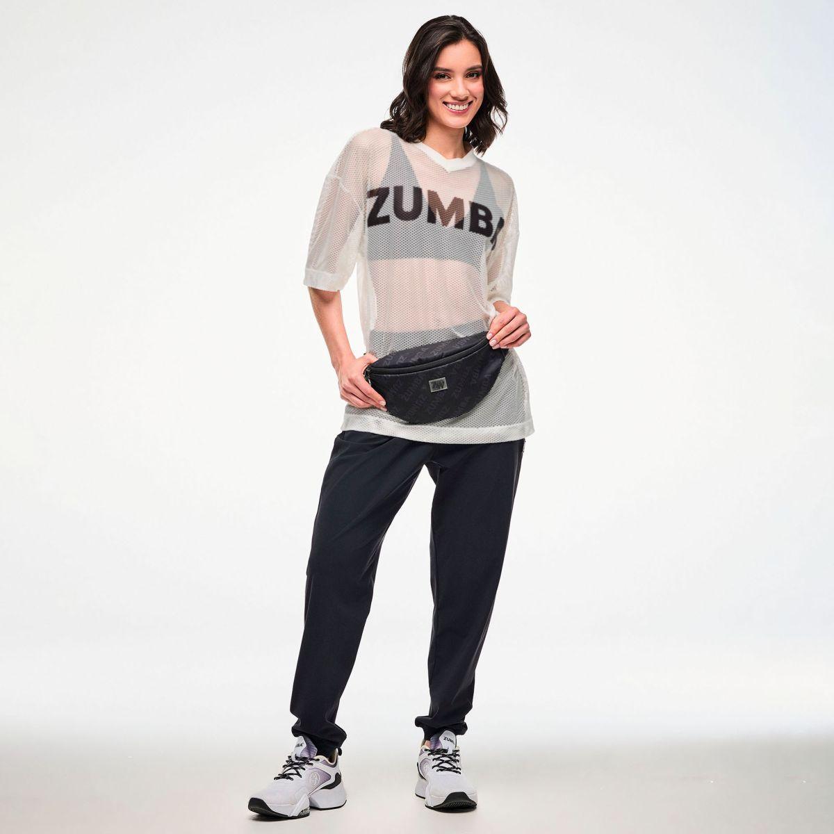 Zumba Basic Oversized Mesh V-Neck Top