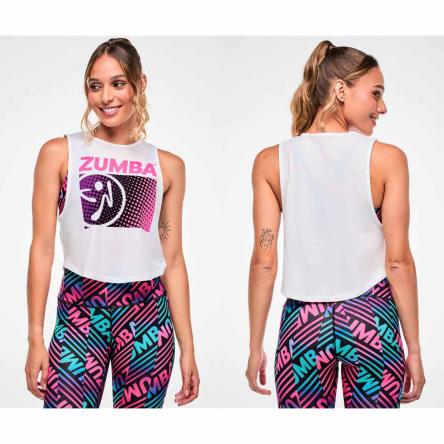 Electric Feel Crop Muscle Tank