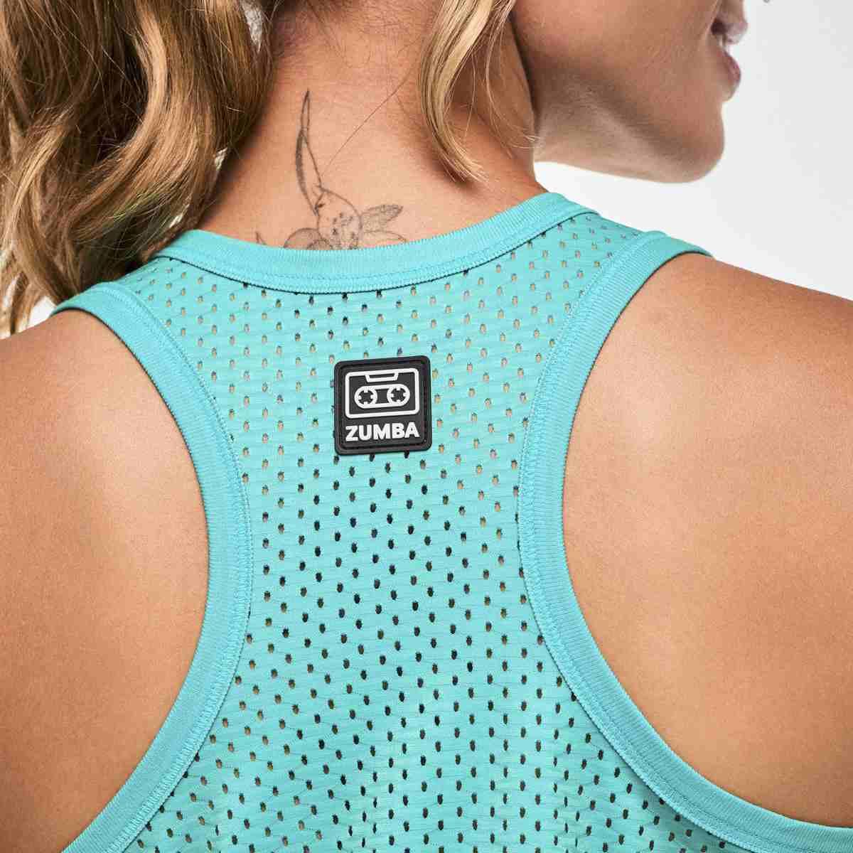 Electric Feel Basketball Tank With Curved Hem