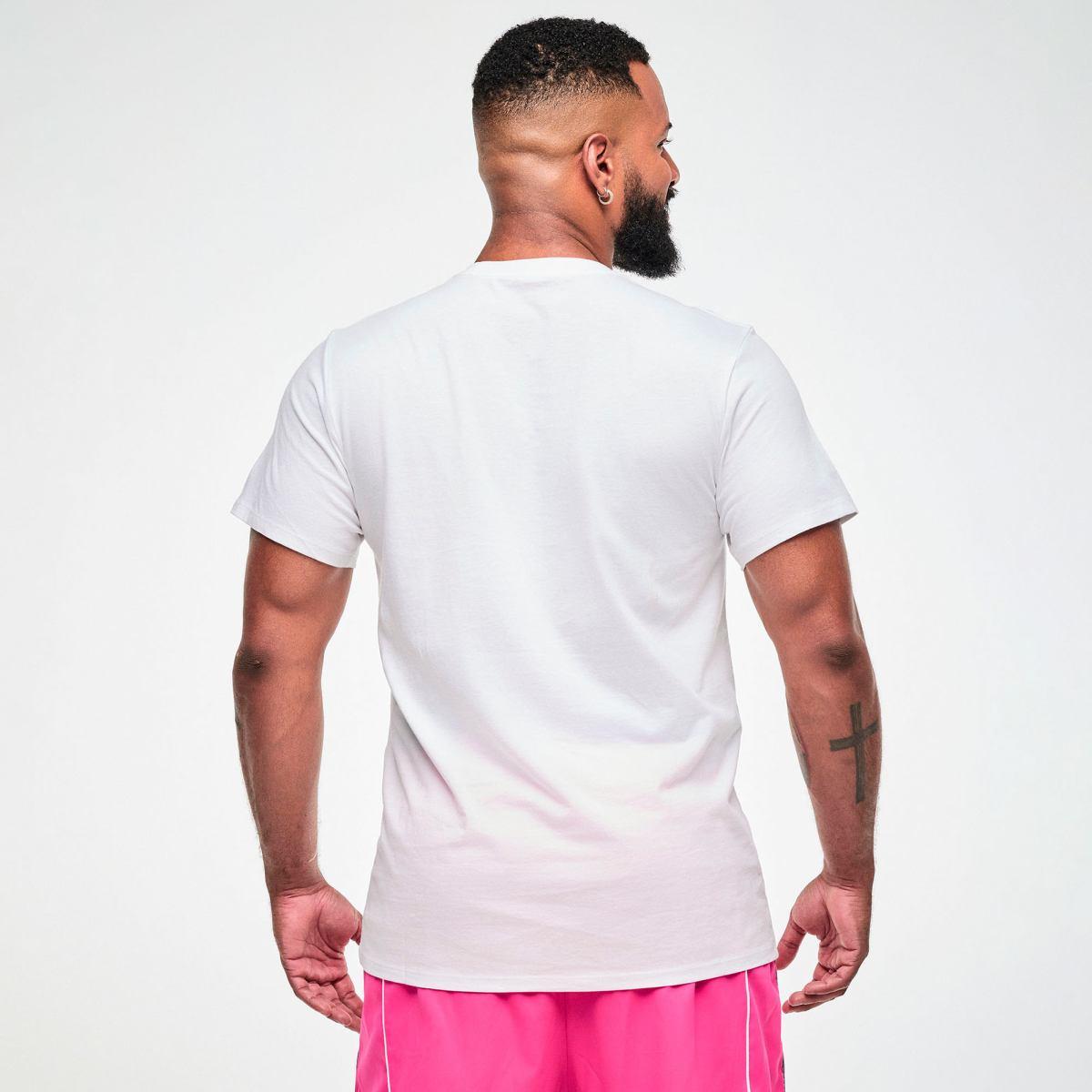 Electric Feel Unisex Crew Neck Tee - White