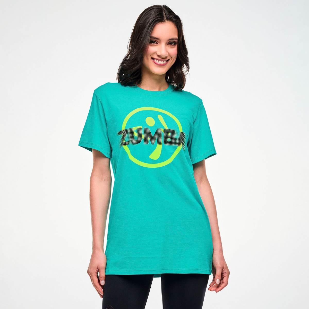 Electric Feel Unisex Crew Neck Tee - Aqua
