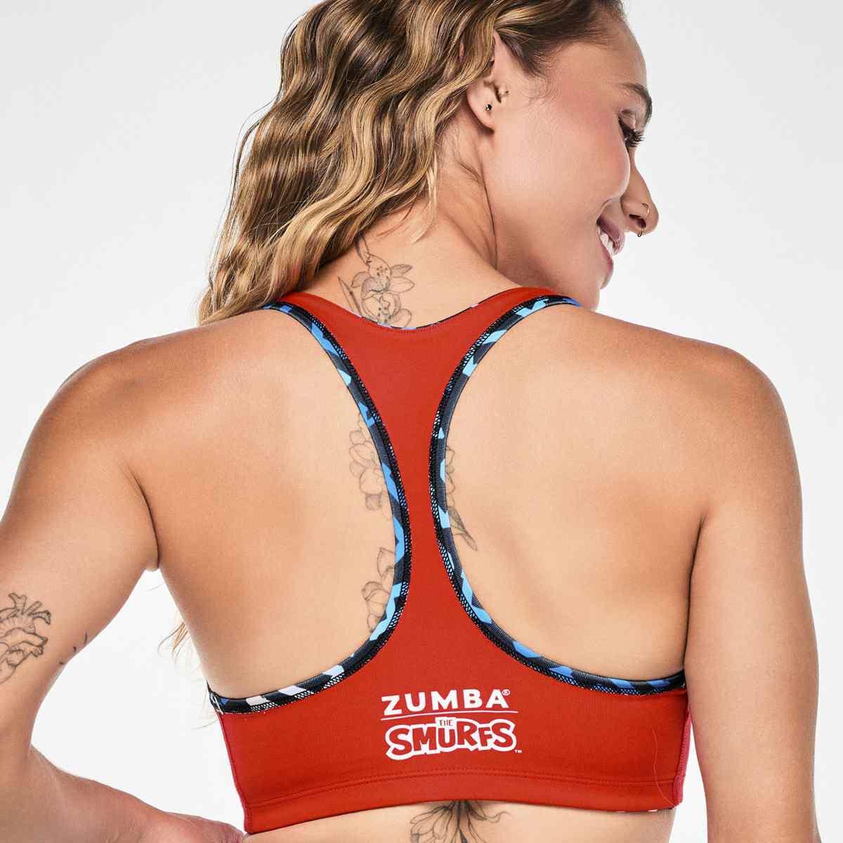 Zumba X The Smurfs Reversible Racerback V-Bra