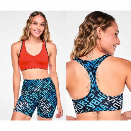 Zumba X The Smurfs Reversible Racerback V-Bra
