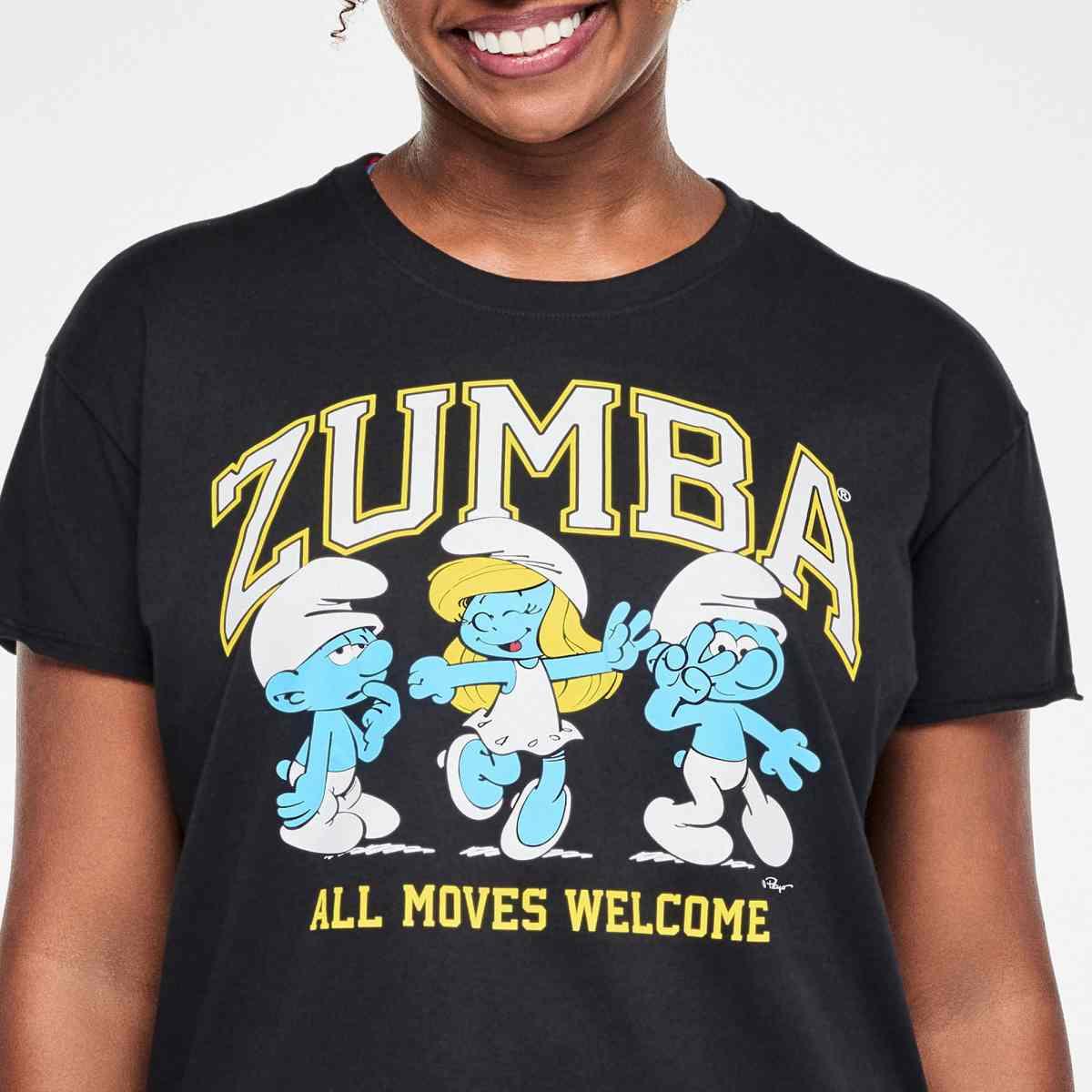 Zumba X The Smurfs Top With Round Hem