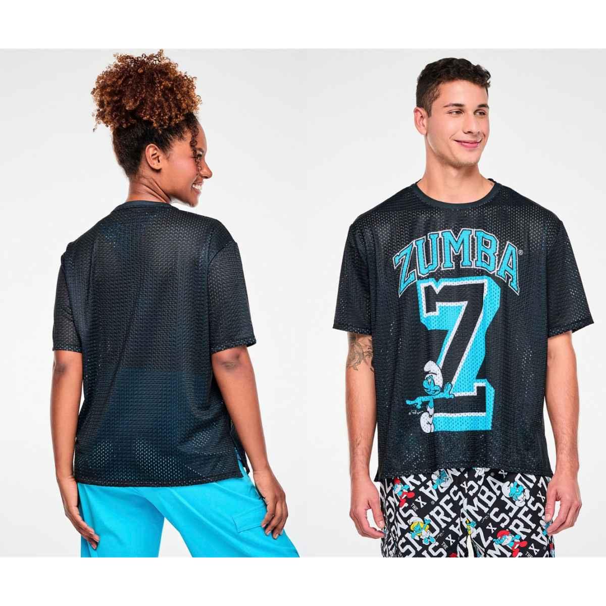 Zumba X The Smurfs Mesh Boxy Top