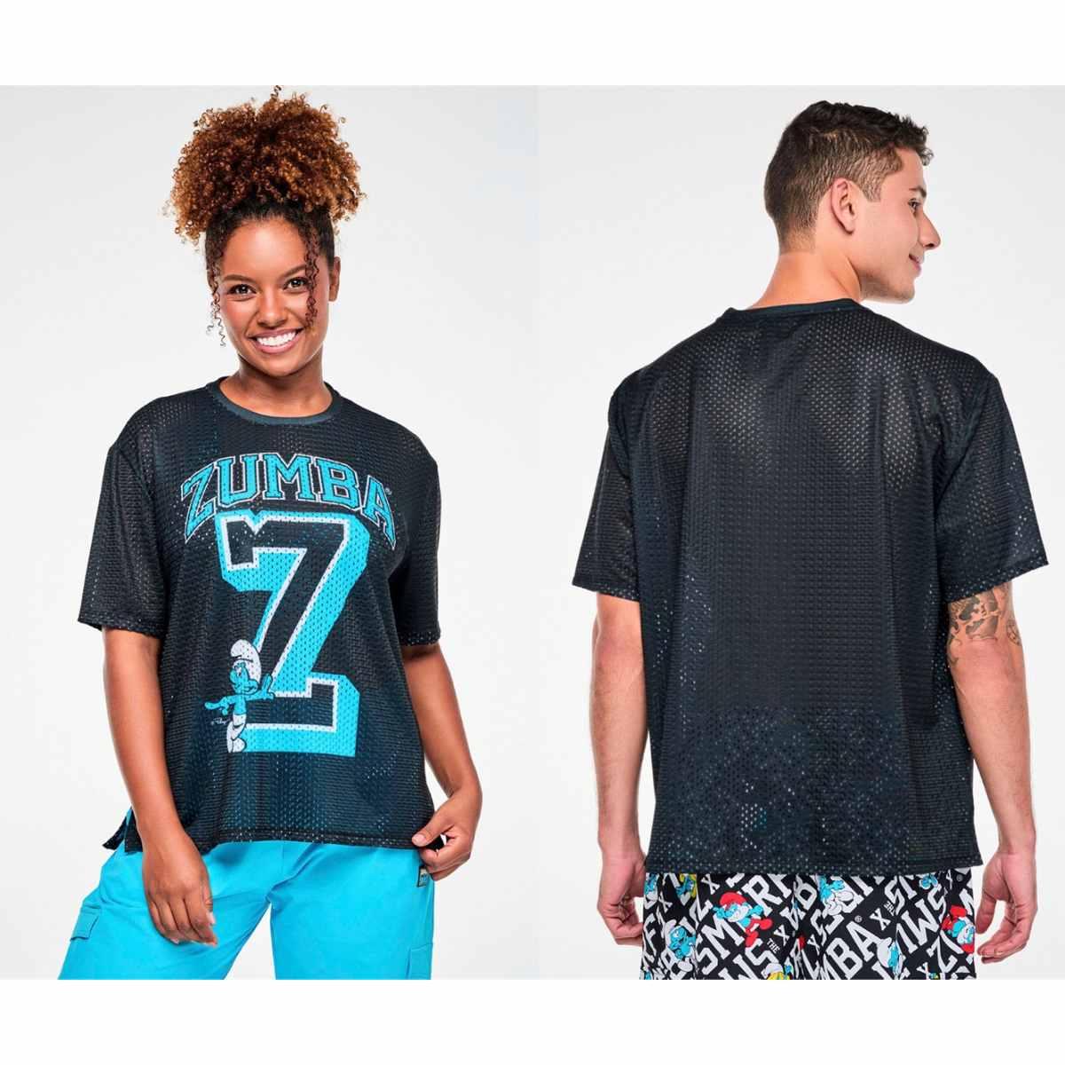 Zumba X The Smurfs Mesh Boxy Top