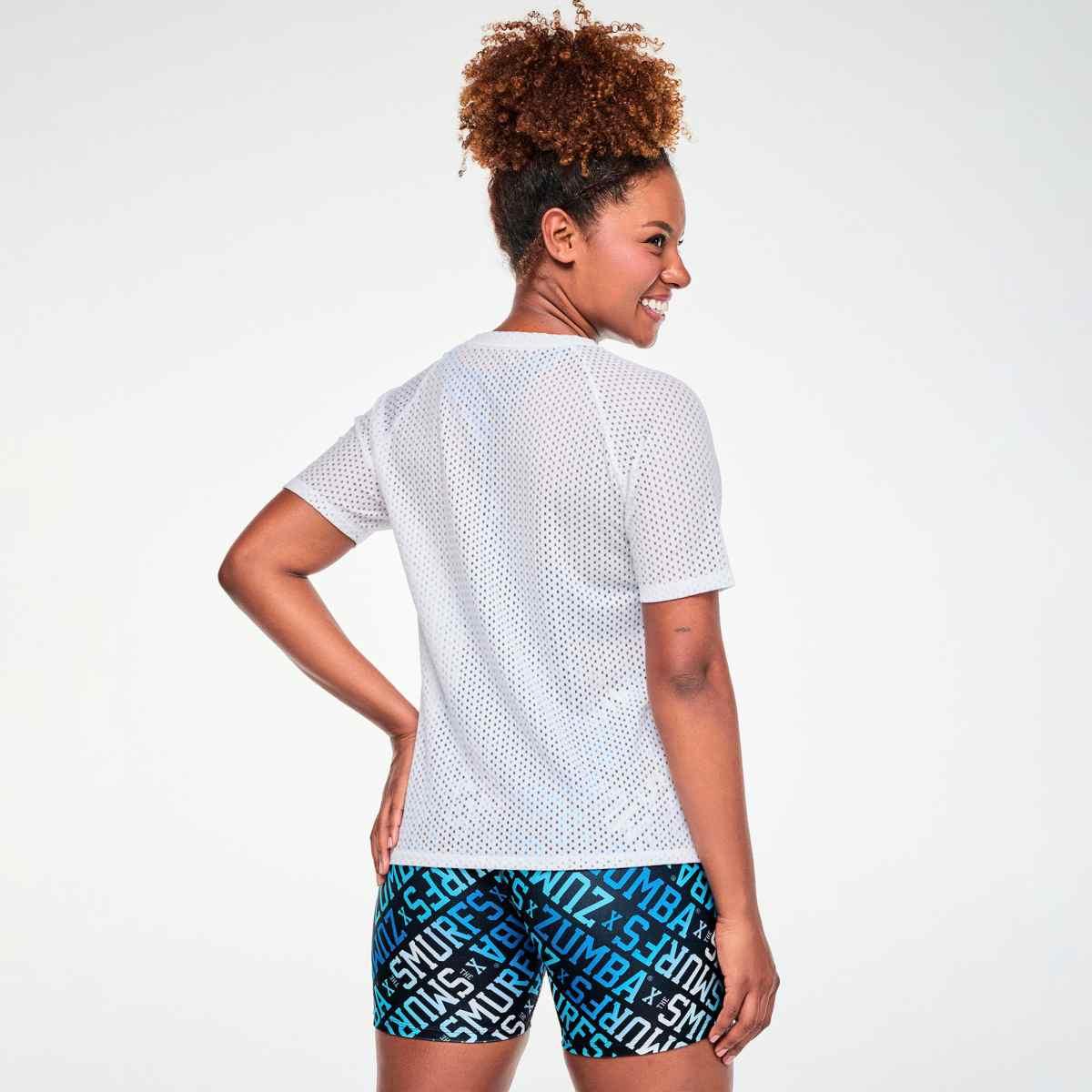 Zumba X The Smurfs Mesh Raglan Sleeve Top