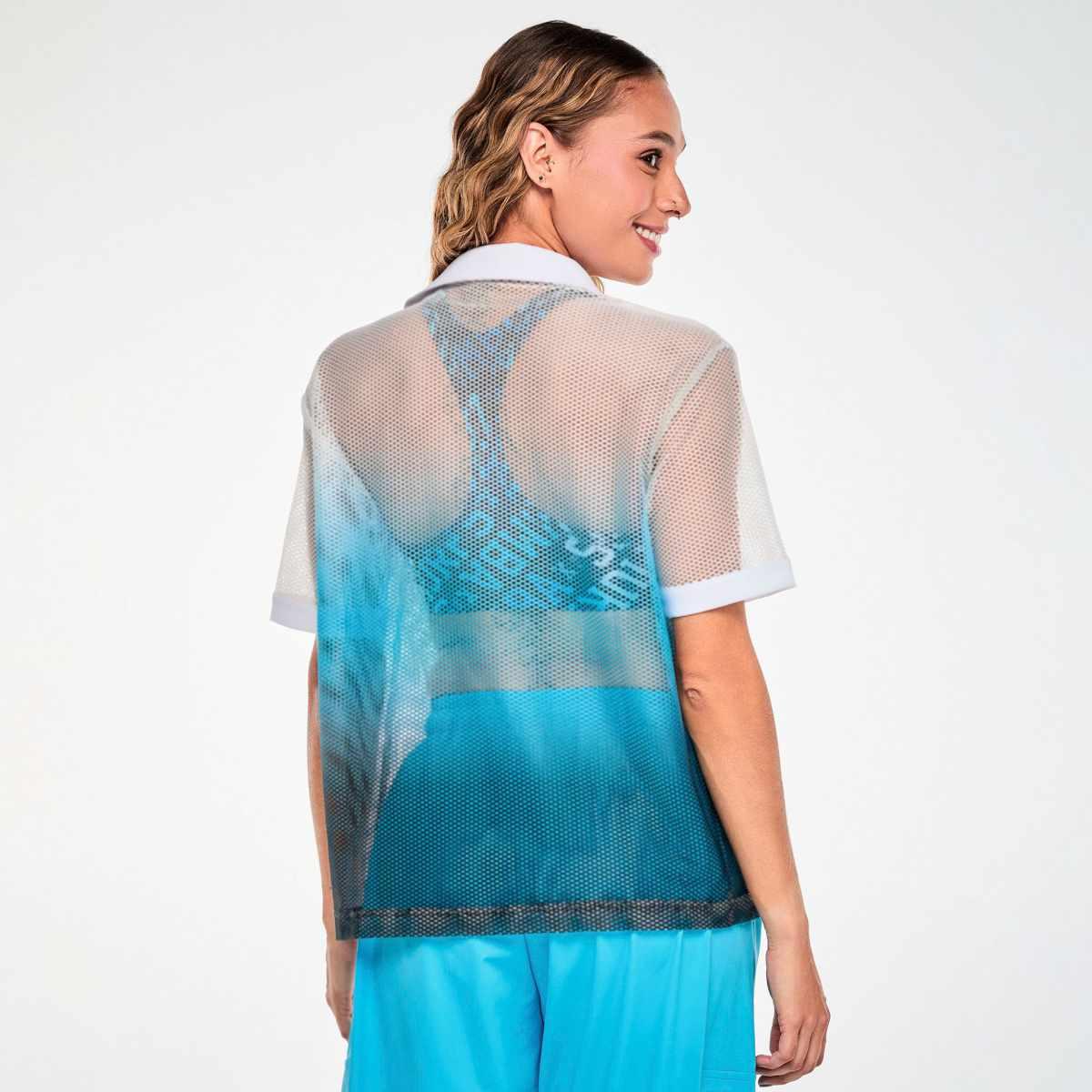 Zumba X The Smurfs Oversized Mesh Polo