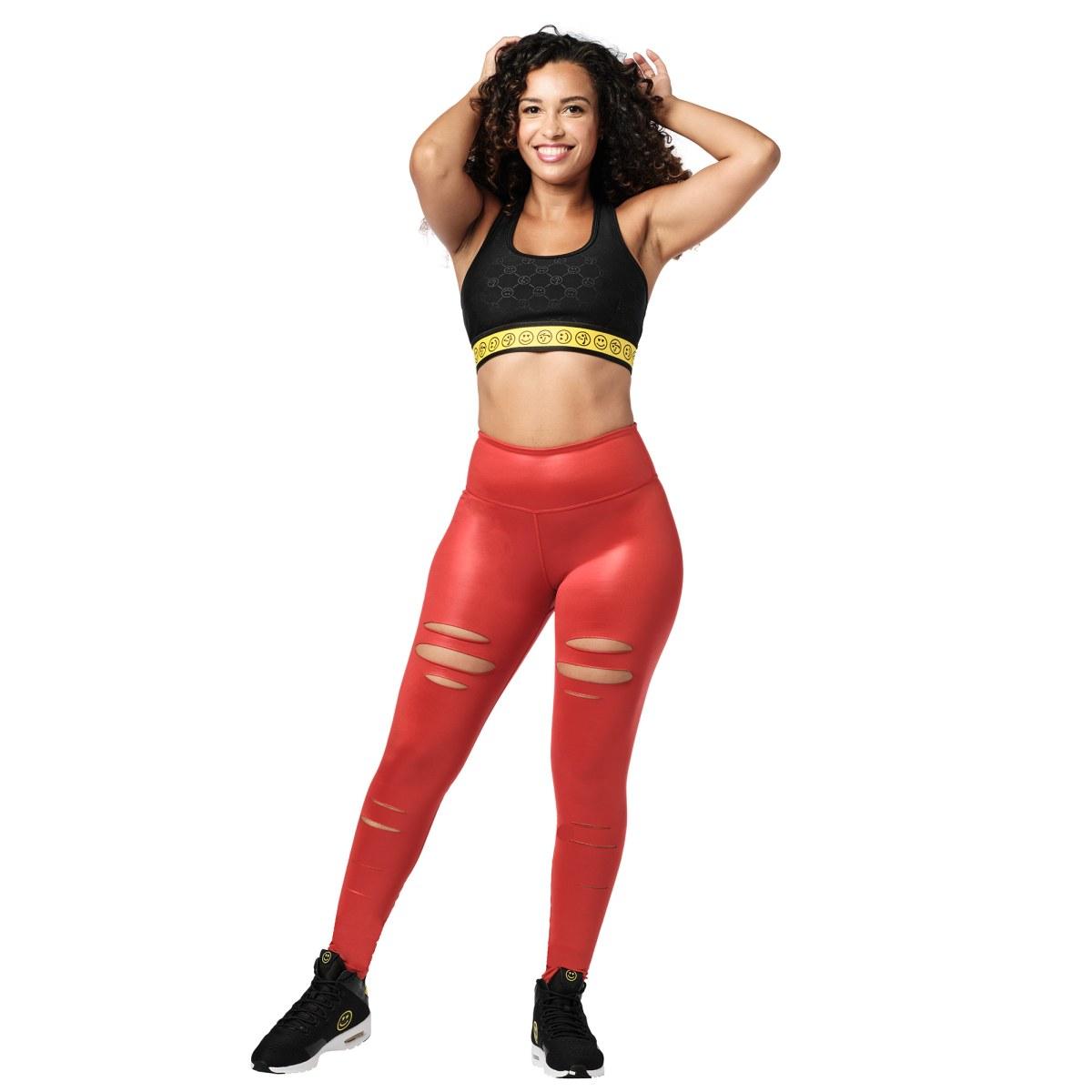 Zumba Slashed High Waisted Long Leggings.