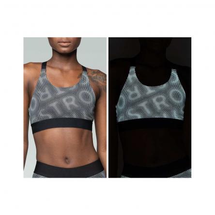 Reflective Printed Scoop Bra
